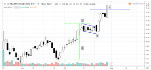 flag2-300x139 Swing Trading a Bullish Flag Formation (BZH)
